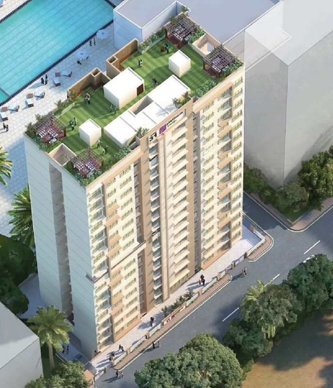 2 BHK + Study Room 600 Sq.Ft. Apartment in Platinum Casa Millennia