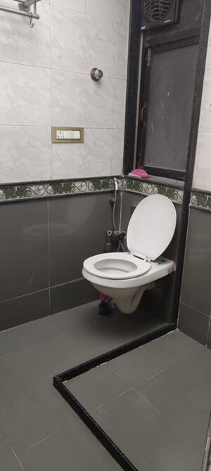 Bathroom in 2 BHK Apartment at Vasant Valley Ivy Tower, Malad East – for Rent