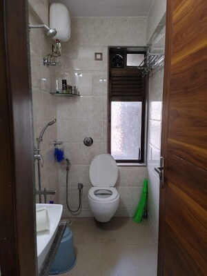 Bathroom in 1 BHK Apartment at Chaitanya Vrindavan, Vile Parle East – for Sale