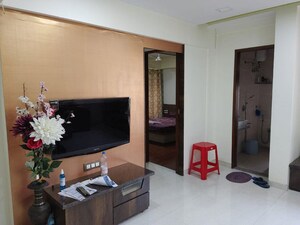 Living Room in 1 BHK Apartment at Chaitanya Vrindavan, Vile Parle East – for Sale