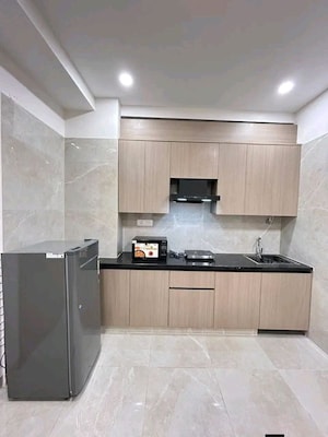 Kitchen in 1 BHK Builder Floor at Palm Residency Chhatarpur, Chattarpur – for Rent