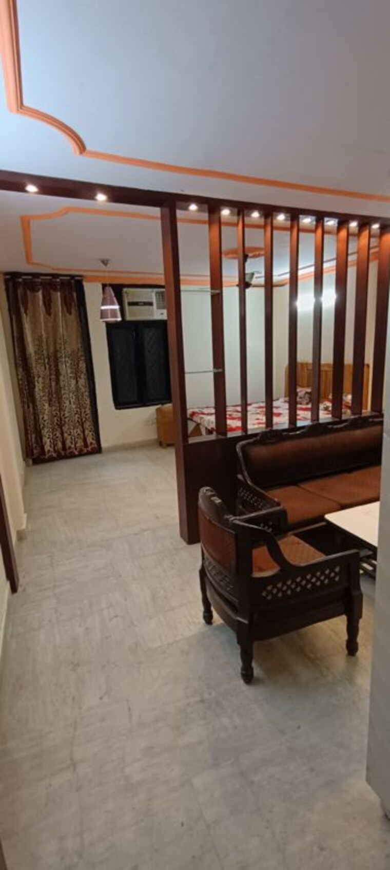 Living Room, east of kailash 1 Bedroom 950 Sq.Ft. Builder Floor In East Of Kailash Delhi 10205475
