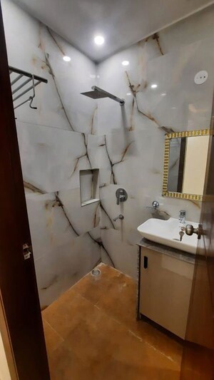 Bathroom in 1 BHK Builder Floor at East Of Kailash – for Rent