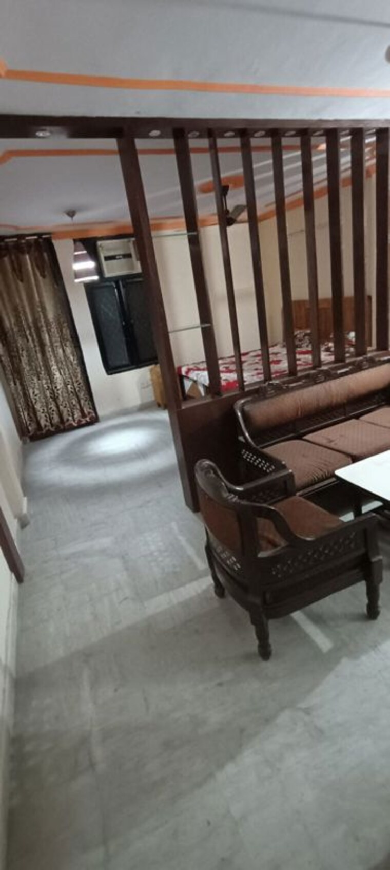 Living Room, east of kailash 1 Bedroom 950 Sq.Ft. Builder Floor In East Of Kailash Delhi 10205475