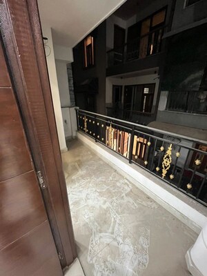 Balcony in 3 BHK Builder Floor at Mehrauli – for Rent