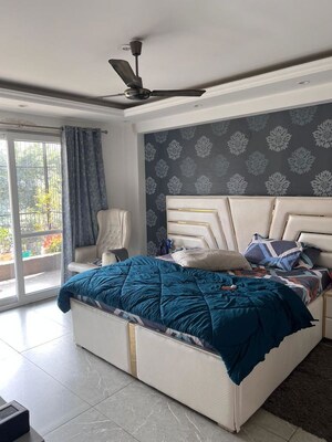 Bedroom in 4 BHK Builder Floor at Unitech Arcadia, South City 2 – for Rent