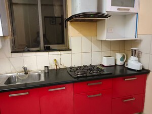 Kitchen in 3 BHK Builder Floor at Unitech The Residences Gurgaon, Sector 33 – for Rent