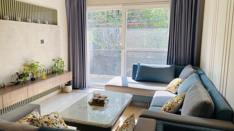 Living Room, unitech-espace-nirvana-country 4 Bedroom 4500 Sq.Ft. Builder Floor In Sector 50 Gurgaon 10205516