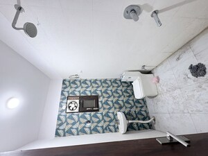 Bathroom in 2 BHK Builder Floor at Panchsheel Vihar – for Rent