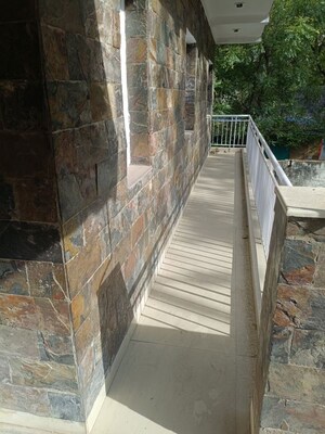 Balcony in 3.5 BHK Apartment at Vasant Kunj – for Rent