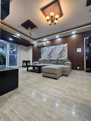 Living Room in 4 BHK Builder Floor at Elan Nirvana, Sector 50 – for Rent