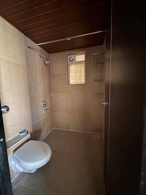 Bathroom in 2 BHK Apartment at Akshar Elementa, Wakad – for Rent