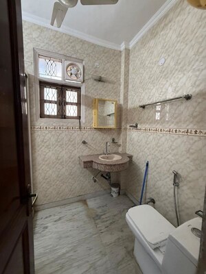 Bathroom in 3 BHK Builder Floor at Kalkaji – for Rent