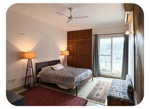 Bedroom in 3 BHK Builder Floor at Pamposh Enclave – for Rent