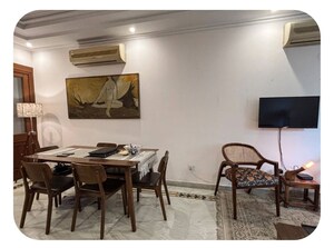 Living Room in 3 BHK Builder Floor at Pamposh Enclave – for Rent