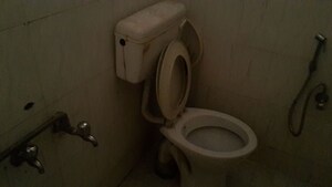 Bathroom in 1 BHK Independent House at Rt Nagar – for Rent