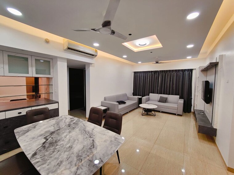 Living Room, lodha-belmondo 2 Bedroom 1000 Sq.Ft. Apartment In Gahunje Pune 10205724