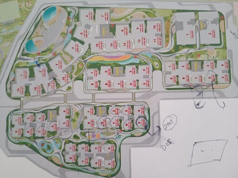 Master Plan, ira-moon-glade 3 Bedroom 2050 Sq.Ft. Apartment In Narsingi Hyderabad 10205737