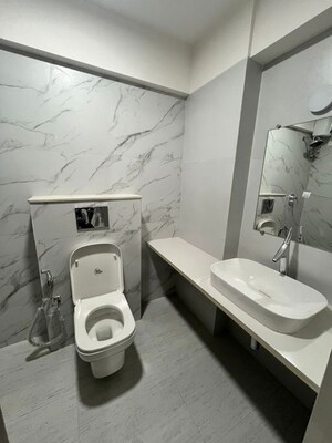 Bathroom in 3 BHK Apartment at Swastik Park, Chembur – for Rent