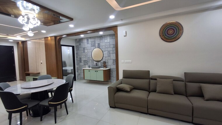 Living Room, narsingi 3 Bedroom 2335 Sq.Ft. Apartment In Narsingi Hyderabad 10122124
