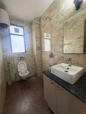 Bathroom in 3 BHK Builder Floor at South City 1 – for Rent