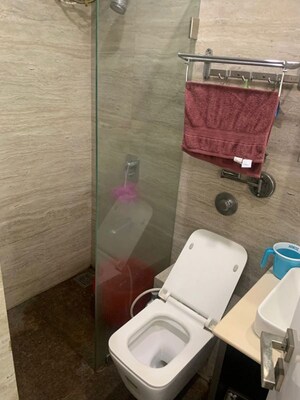 Bathroom in 3 BHK Apartment at Shiv Shivam Apartment, Andheri West – for Rent