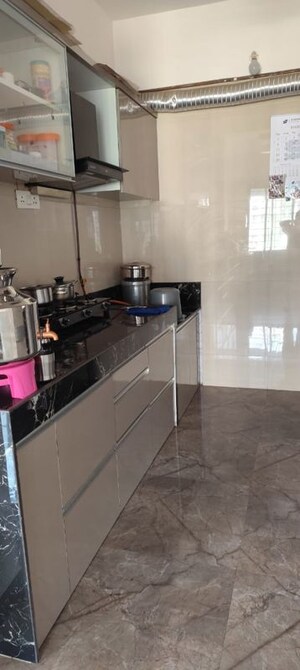 Kitchen in 3 BHK Apartment at Manav Silver Skyscapes, Wakad – for Rent