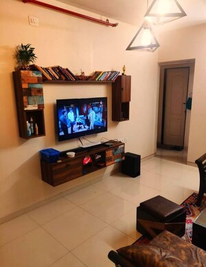 Living Room in 1 BHK Apartment at Hiranandani Gardens, Powai – for Rent