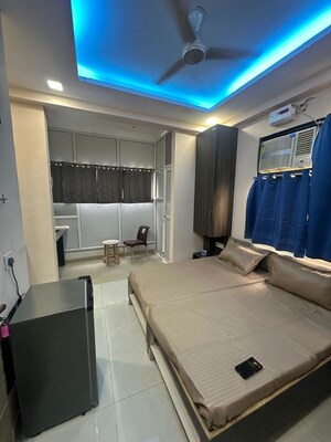 Master Bedroom in 1 RK Builder Floor at Kohli One Malibu Town, Sector 47 – for Rent