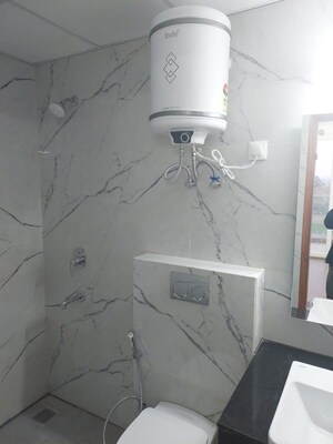 Bathroom in 3 BHK Apartment at Omaxe Lake, North Mullanpur – for Rent