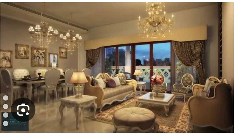 Living Room, prestige-leela-residency 4 Bedroom 3027 Sq.Ft. Apartment In Kodihalli Bangalore 10206118