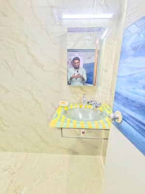 Bathroom in 3 BHK Apartment at Guru Kripa Residency, Chembur – for Rent