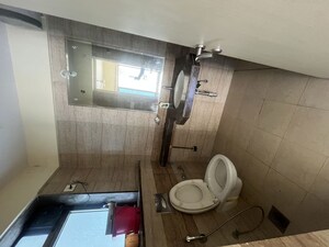 Bathroom in 3 BHK Apartment at Raheja Serenity, Kandivali East – for Rent