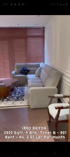 Master Bedroom in 4 BHK Apartment at Ireo Skyon, Sector 60 – for Rent