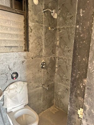 Bathroom in 1 BHK Apartment at Shraddha Pinnacle, Vikhroli East – for Rent