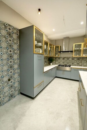 Kitchen in 4 BHK Builder Floor at Uppal Southend, Sector 49 – for Sale