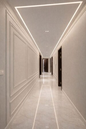 Building Lobby in 4 BHK Builder Floor at Uppal Southend, Sector 49 – for Sale