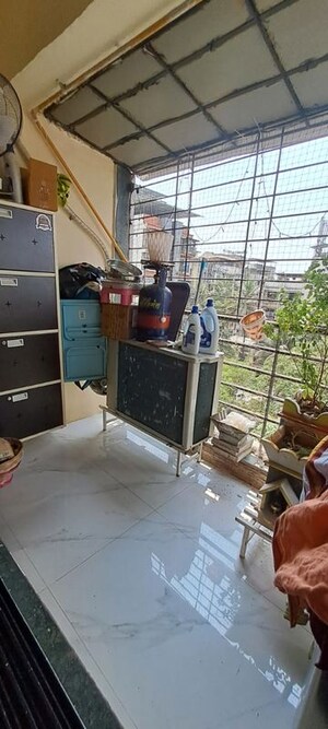 Balcony in 2 BHK Apartment at Vrindavan CHS Airoli, Gothivali Village – for Sale