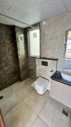 Bathroom in 3 BHK Builder Floor at Sushant Lok I – for Rent