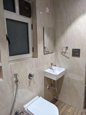 Bathroom in 3 BHK Apartment at Sunshine Infinity, Wadala – for Rent