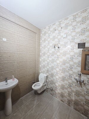 Bathroom in 3 BHK Apartment at Dhakoli – for Rent