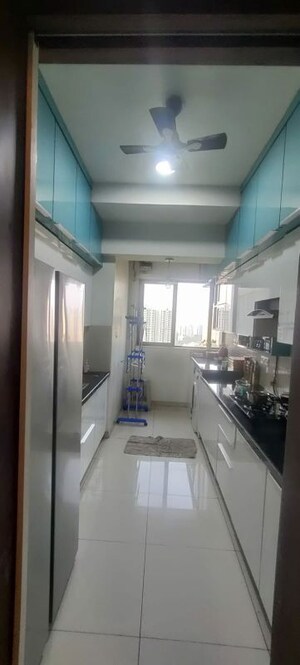 Kitchen in 3 BHK Apartment at Shapoorji Pallonji Vicinia, Powai – for Rent