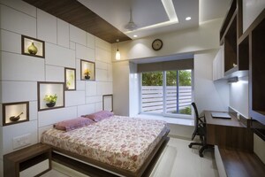 Bedroom in 4 BHK Apartment at Kapil Malhar Phase II, Baner – for Rent