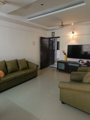 Living Room in 2 BHK Apartment at Pimple Saudagar – for Rent