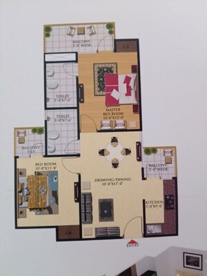 2 BHK Apartment For Sale in Royce Sentosa Parc, Raj Nagar Extension