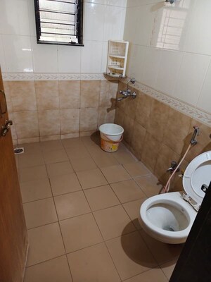 Bathroom in 4 BHK Apartment at Kapil Malhar Apartment, Baner – for Rent