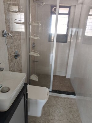 Bathroom in 2 BHK Apartment at Sanjeev Enclave, Andheri West – for Rent
