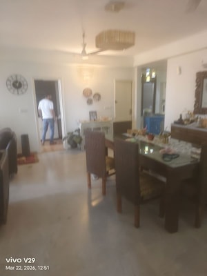 Living Room in 3 BHK Apartment at DLF Oakwood Estate, Dlf Phase ii – for Rent