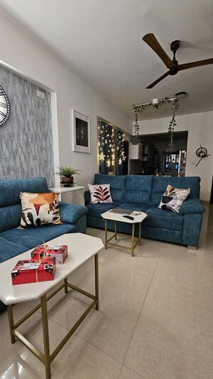 Living Room in 2 BHK Apartment at Candeur Carlisle, Mahadevpura – for Rent