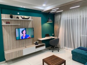 Living Room in 3 BHK Apartment at My Home Krishe, Financial District – for Rent